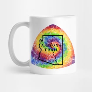 Arizona Trail National Scenic Trail long distance hiking trail tie dye Mug